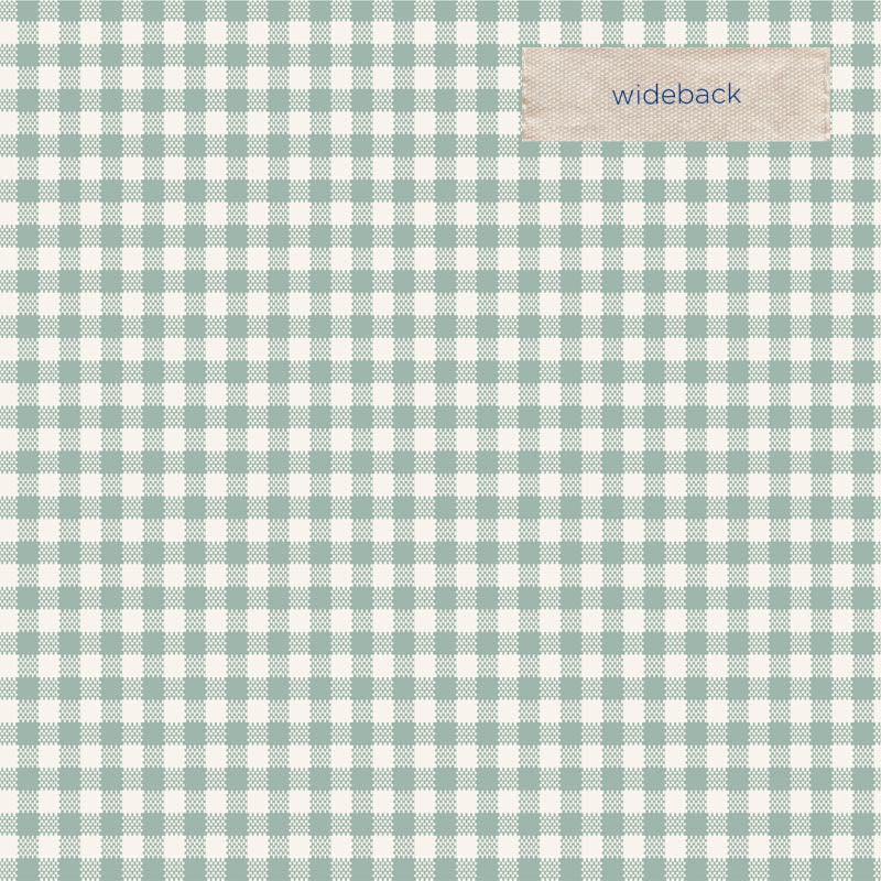 Tilda Gingham Duckegg Wideback