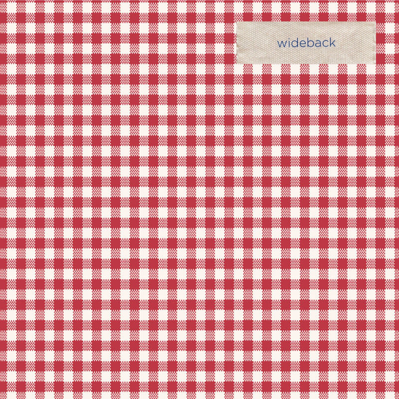 Tilda Gingham Red Wideback