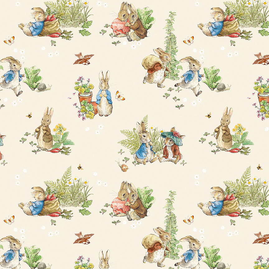 Peter Rabbit and Benjamin Bunny Main Cream