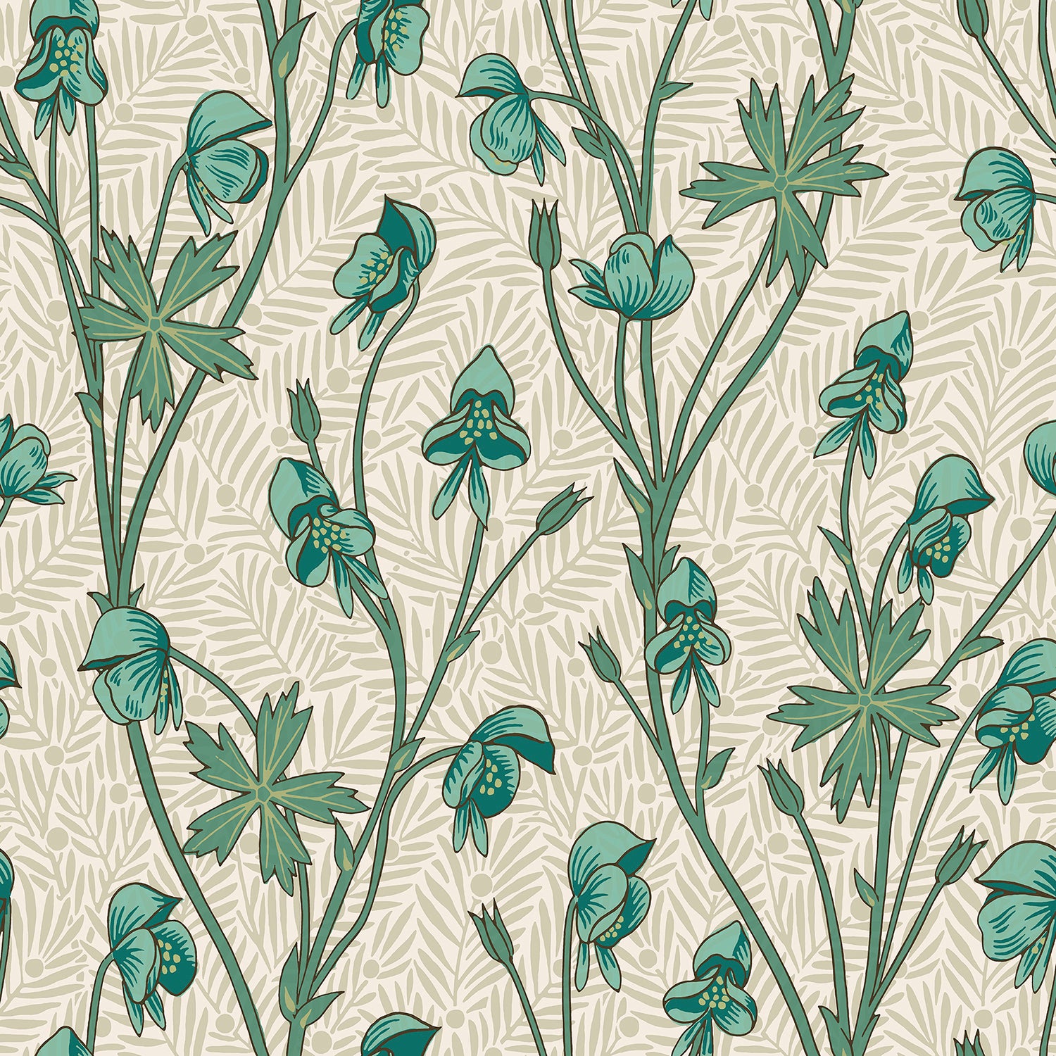 William Morris Monkshood Mineral