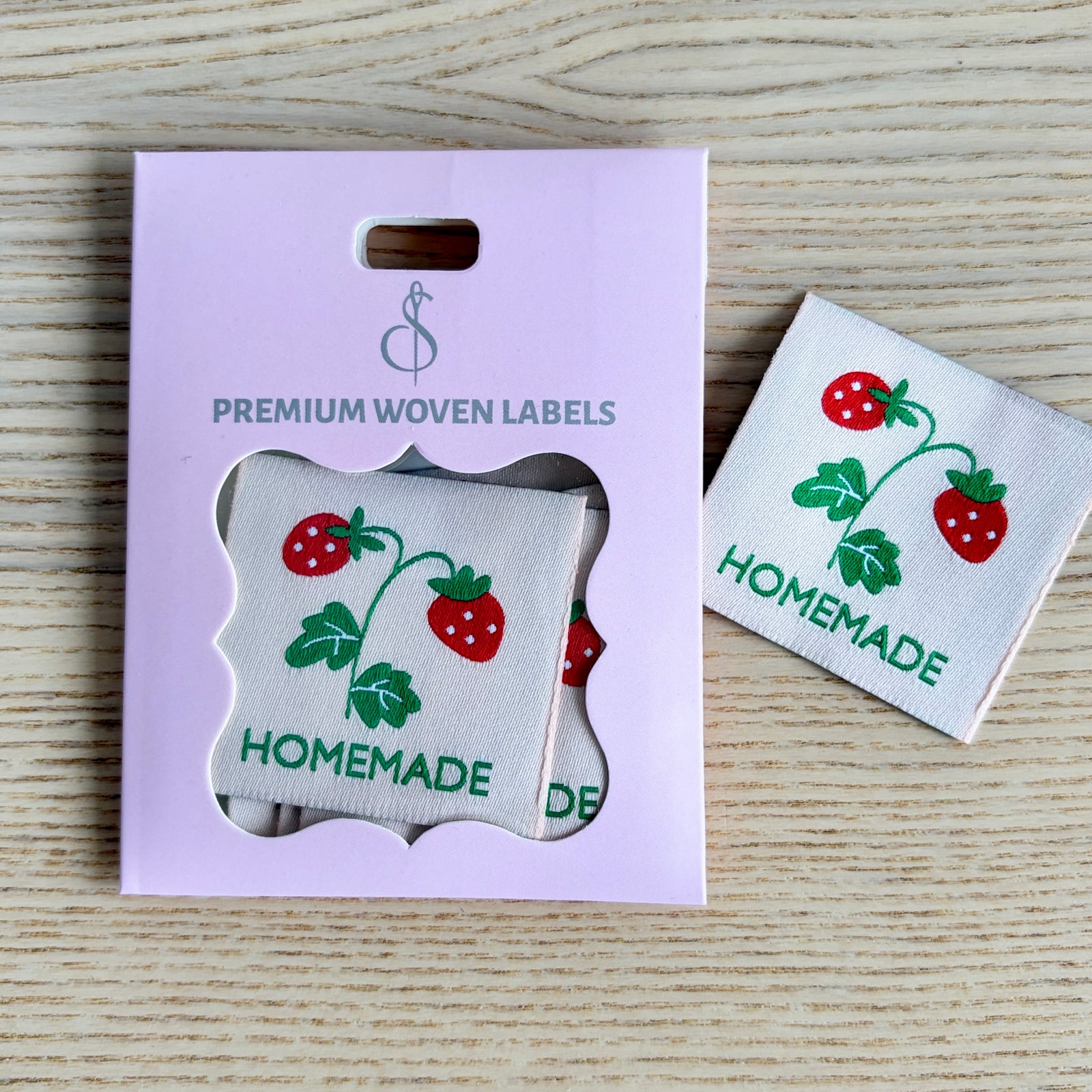 Sew In Labels Strawberries