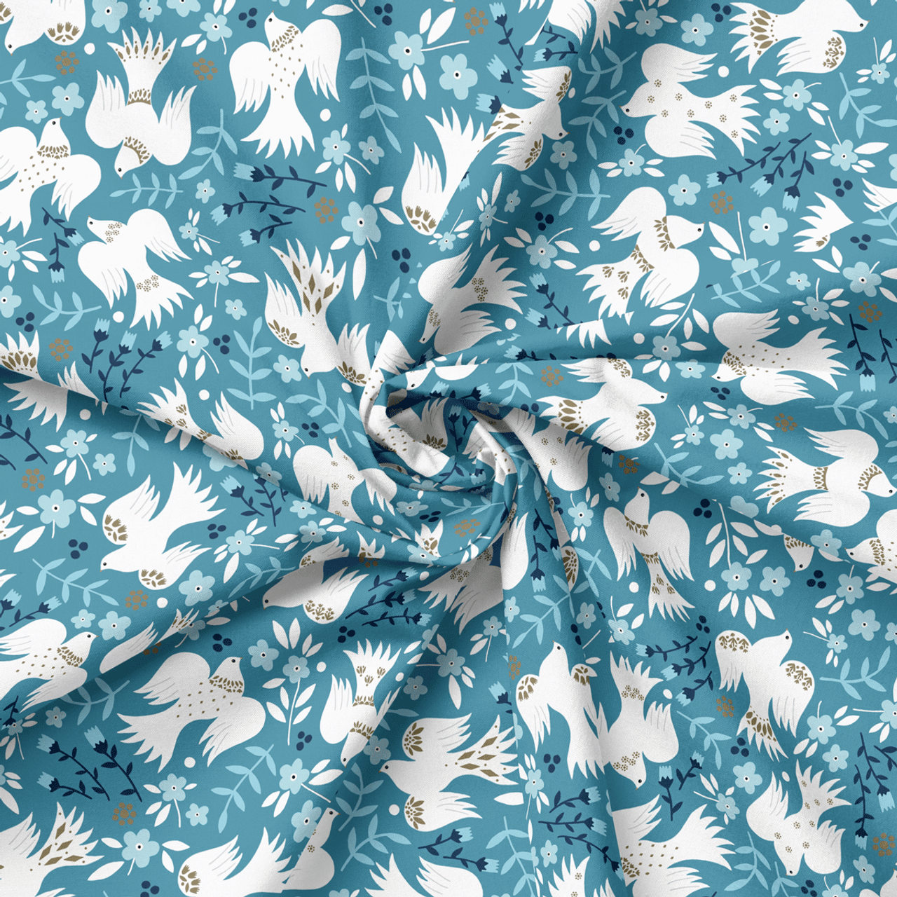 Starlit Hollow Winter Doves