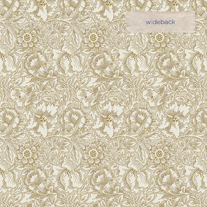 William Morris Pure Poppy Pearwood Wideback