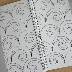 Free-motion designs for allover patterns