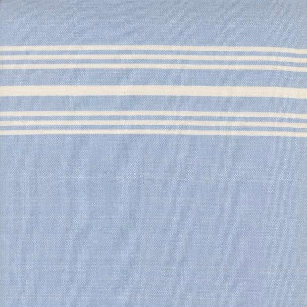 Toweling White stripe on blue