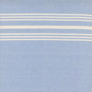 Toweling White stripe on blue