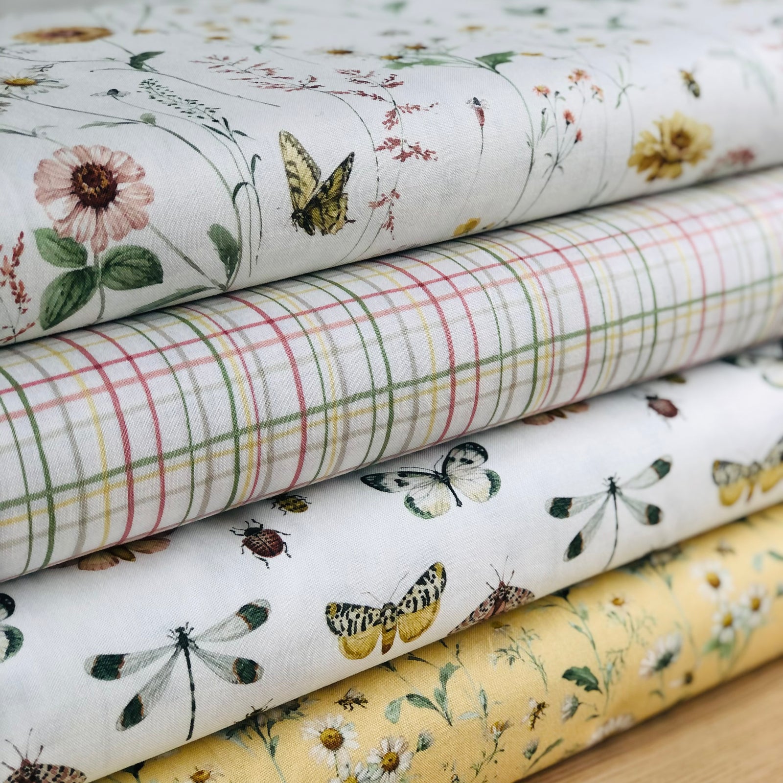 Love Me More Plaid Cloud