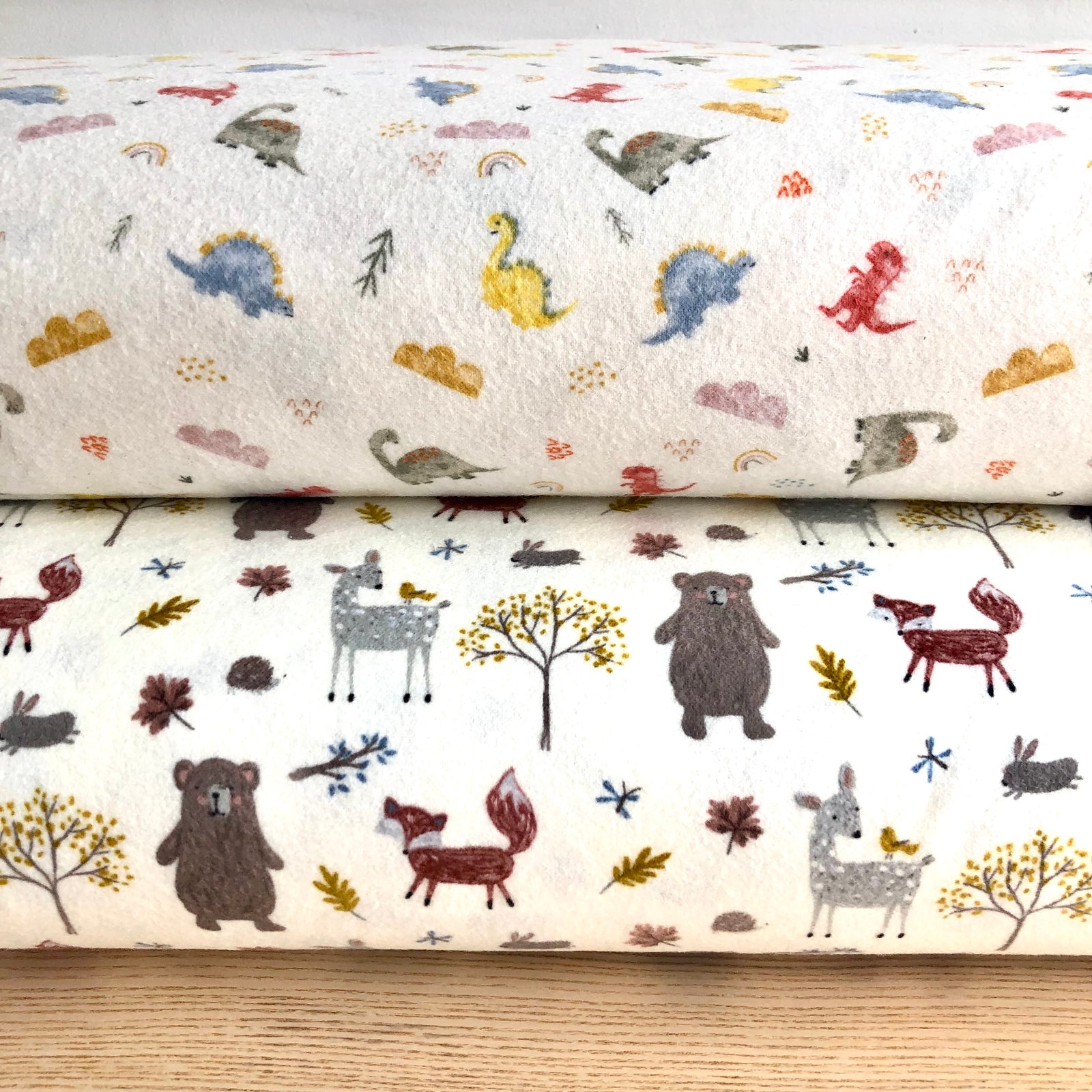 Woodland Creatures Flannel