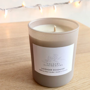 Country Clothesline Soy Candle Lavender Rosemary