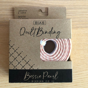 Bias Quilt Binding - 8 yd pack Delicate Pink Stripe