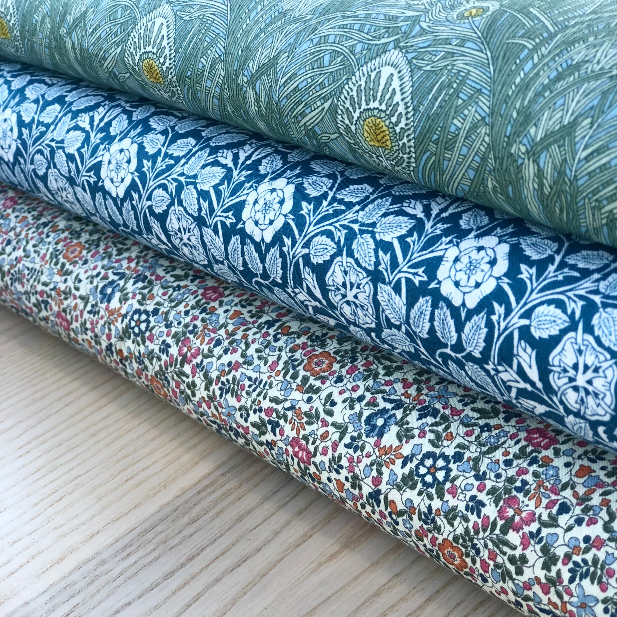 Liberty Tana Lawn Mina Blue - country clothesline