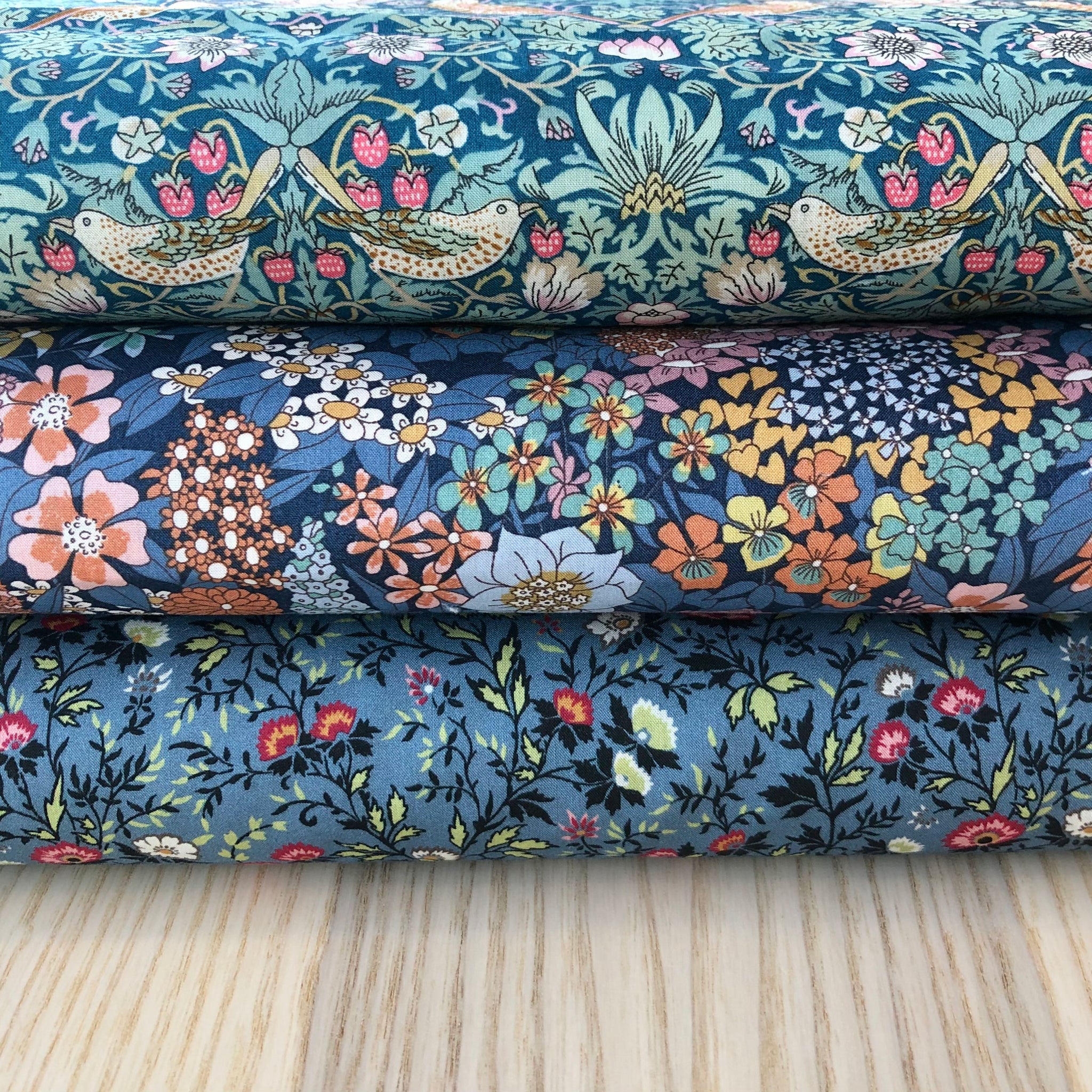 Liberty Tana Lawn Mina Blue - country clothesline