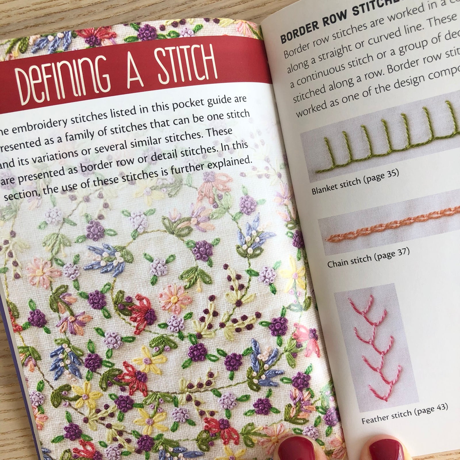 Embroidery Stitching Handy Pocket Guide