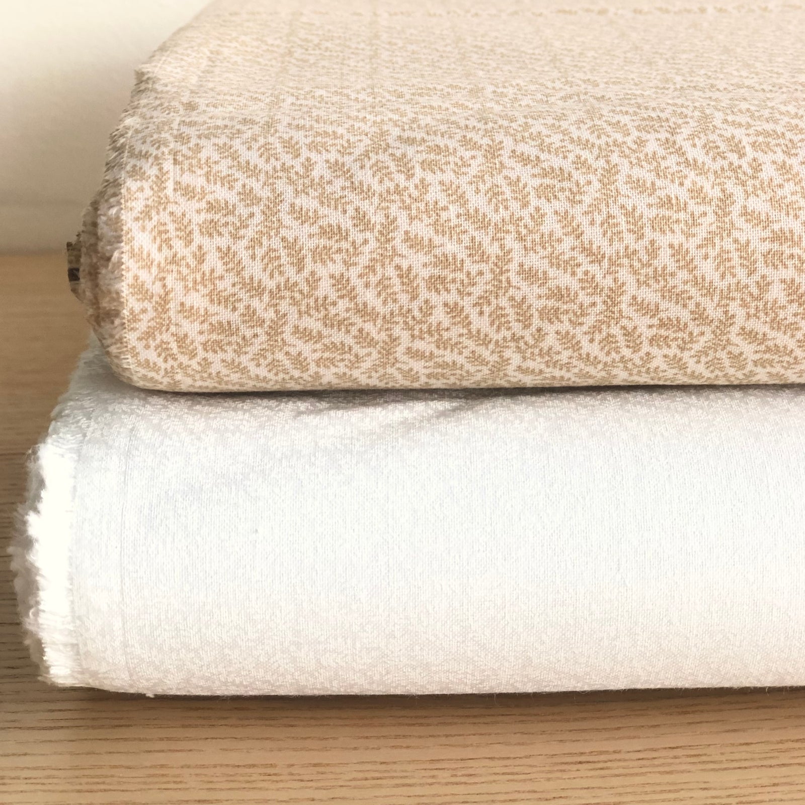 Little Leaves Taupe on Taupe