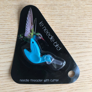 Hummingbird Needle Threader with Cutter