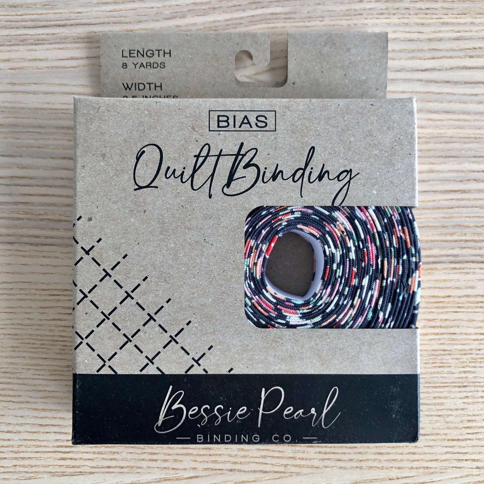 Bias Quilt Binding - 8 yd Pack Midnight Flower Bed