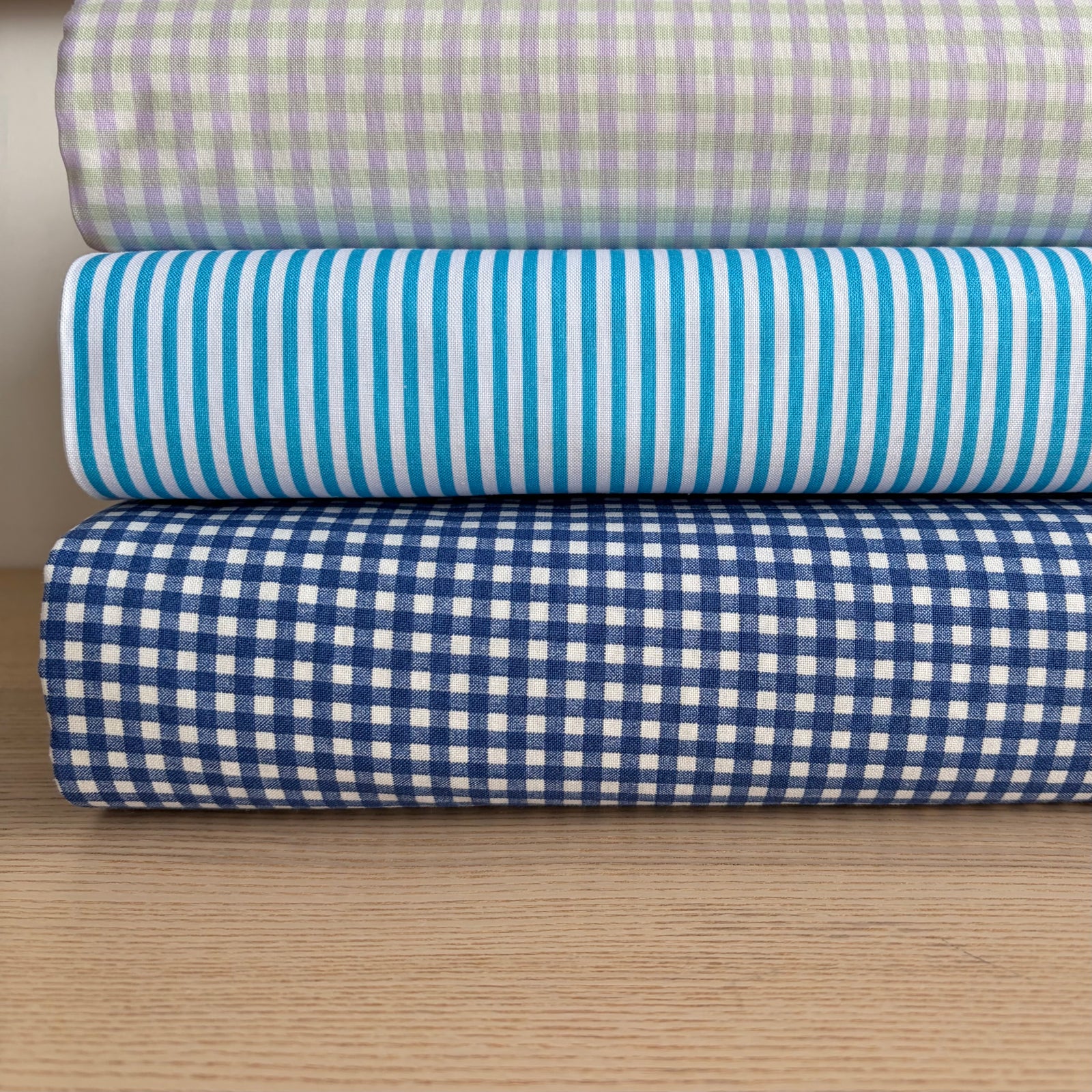 Gingham Check Denim Blue