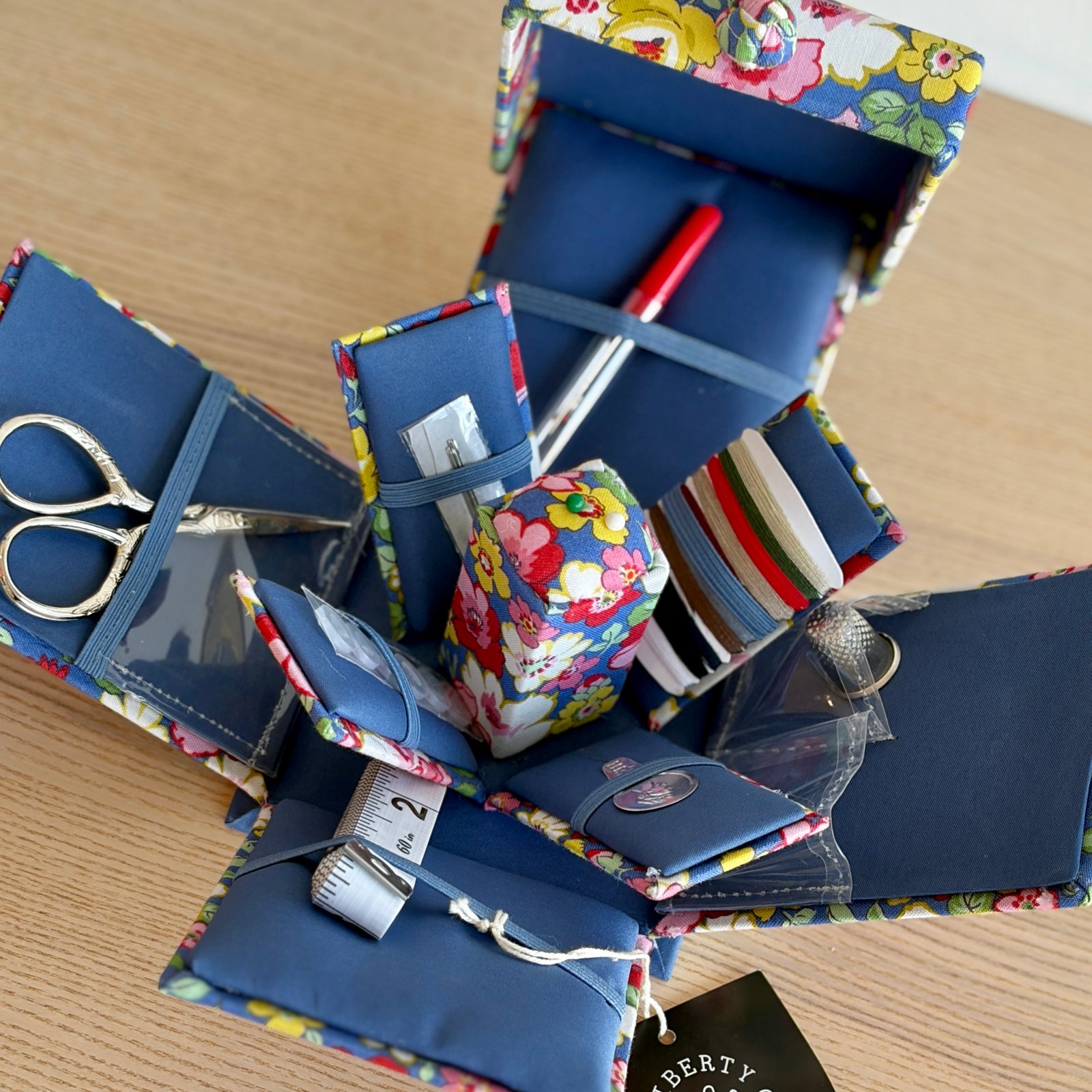 Liberty Fabric Victorian Sewing Box Charlotte