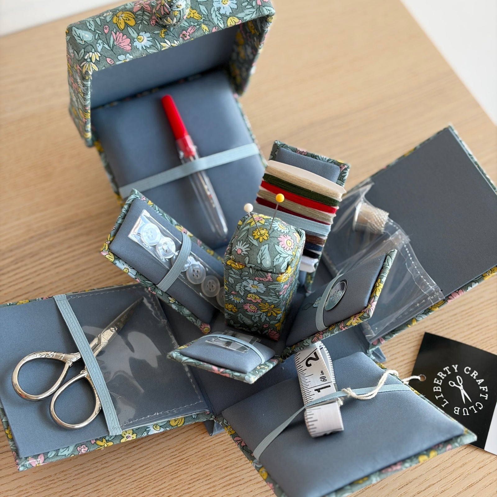 Liberty Fabric Victorian Sewing Box Irene