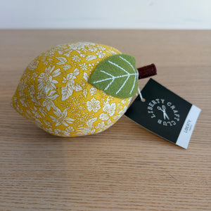 Liberty Pincushion Lemon Sunshine Yellow