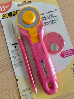 Olfa Splash 45mm Rotary Cutter Craft Set