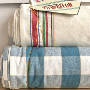 Easy Living Toweling Blue Check