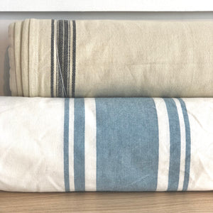 Easy Living Toweling Blue on White