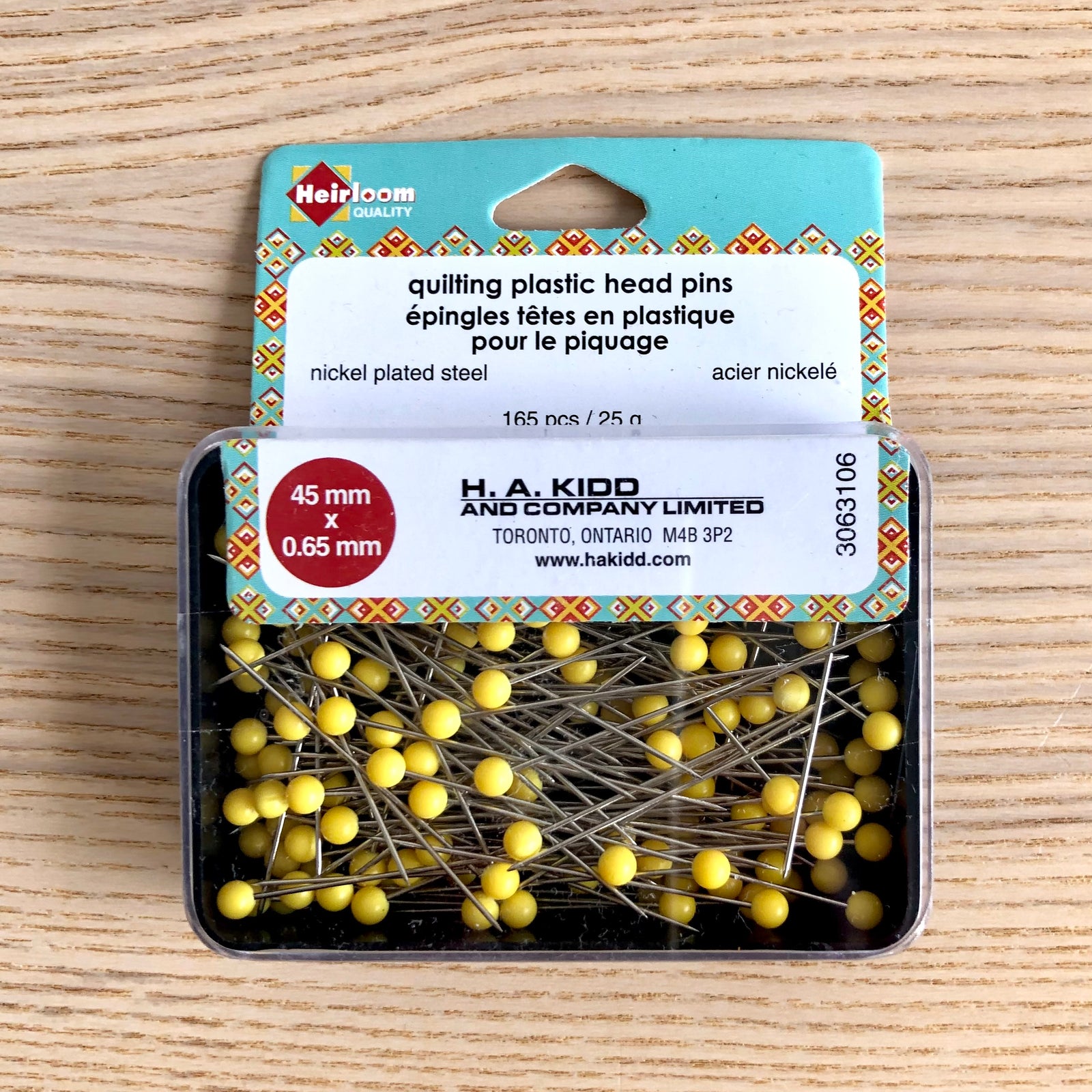 Heirloom Plastic Head Pins