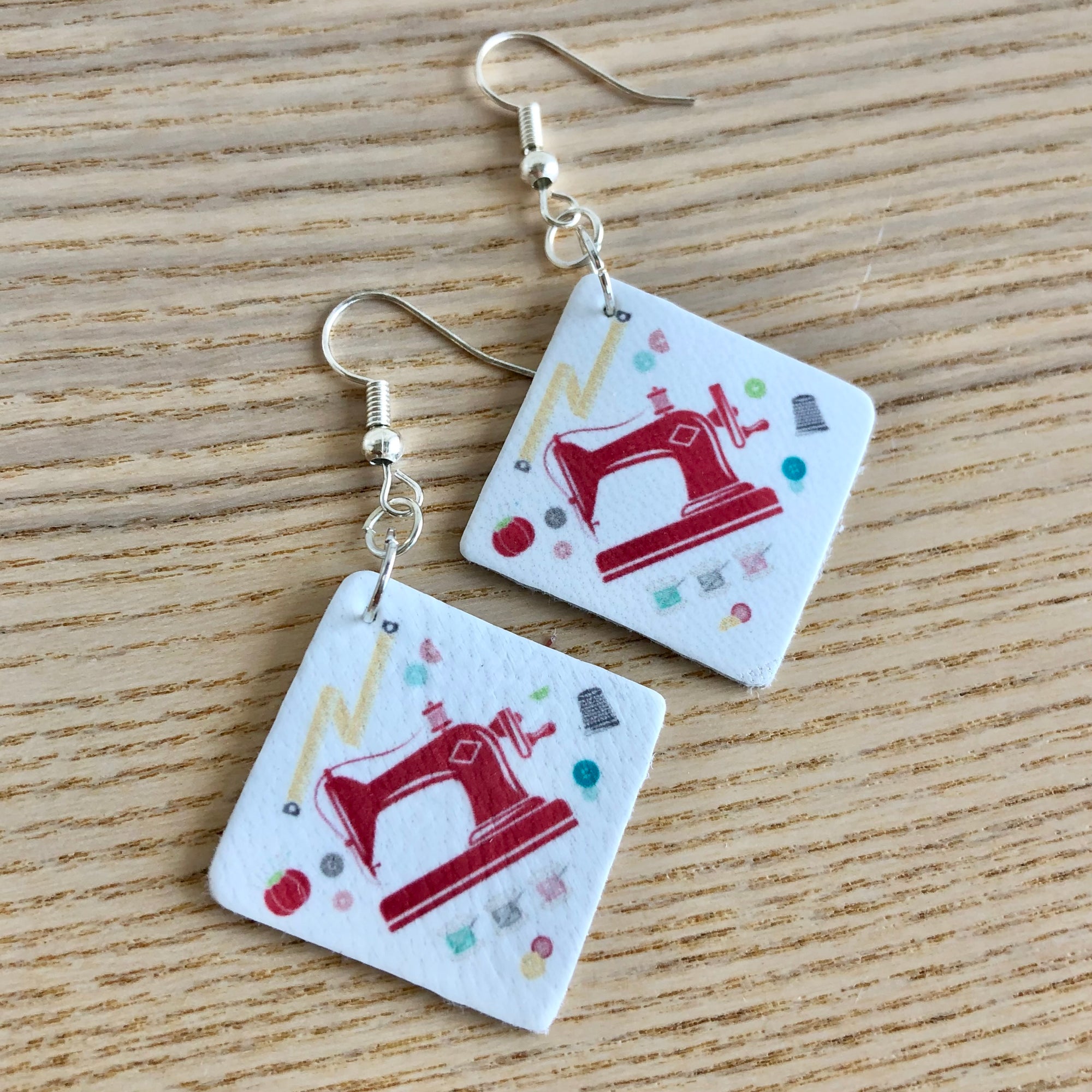 Quilt Design Earrings