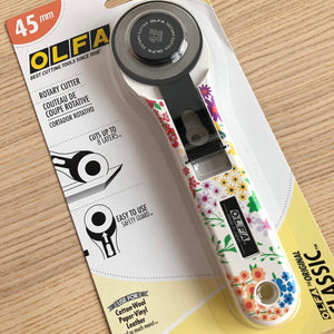 Olfa Splash 45mm Rotary Cutter Blooming Garden