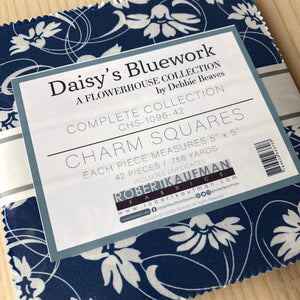 Daisy's Bluework Charm Squares