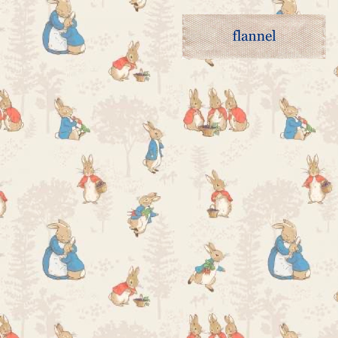 The Tale Of Peter Rabbit Flannel Main