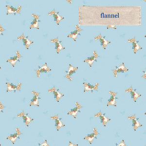 The Tale Of Peter Rabbit Flannel Blue