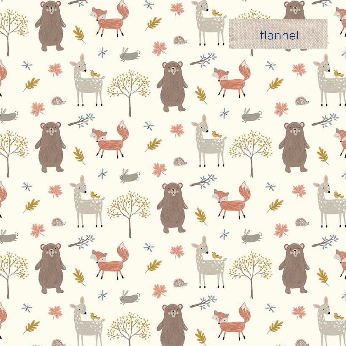 Woodland Creatures Flannel