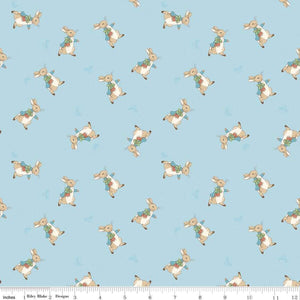 The Tale Of Peter Rabbit Flannel Blue