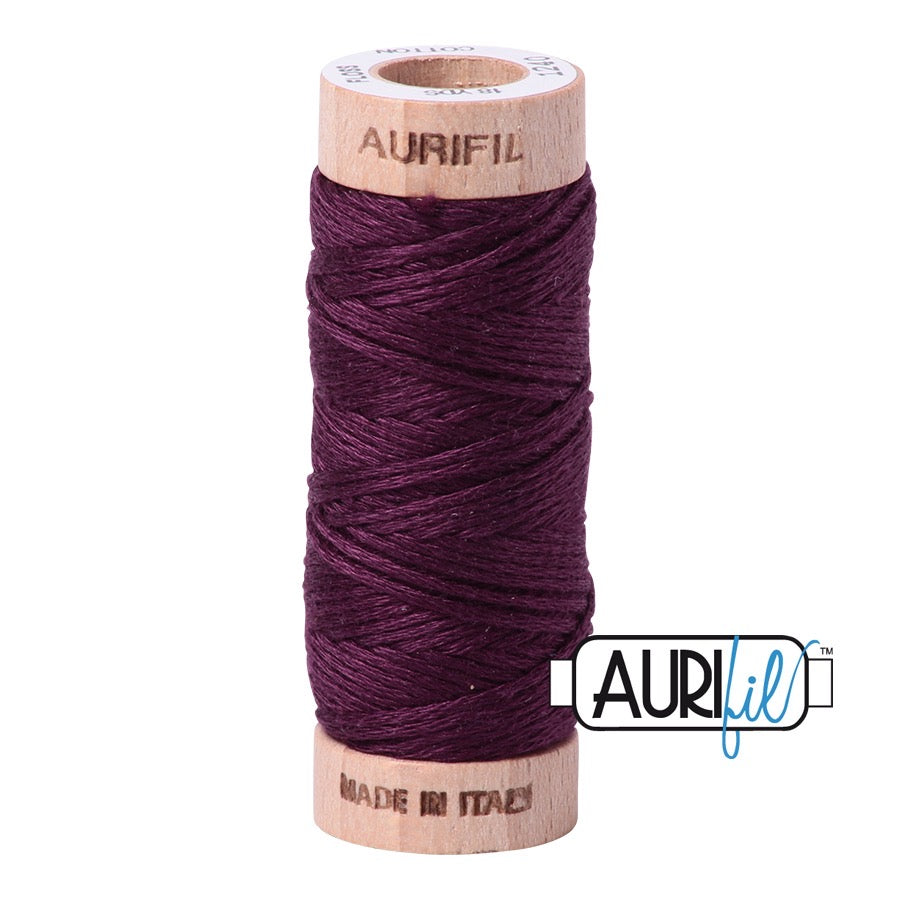 Aurifil 6-strand cotton floss - Very Dark Eggplant 1240