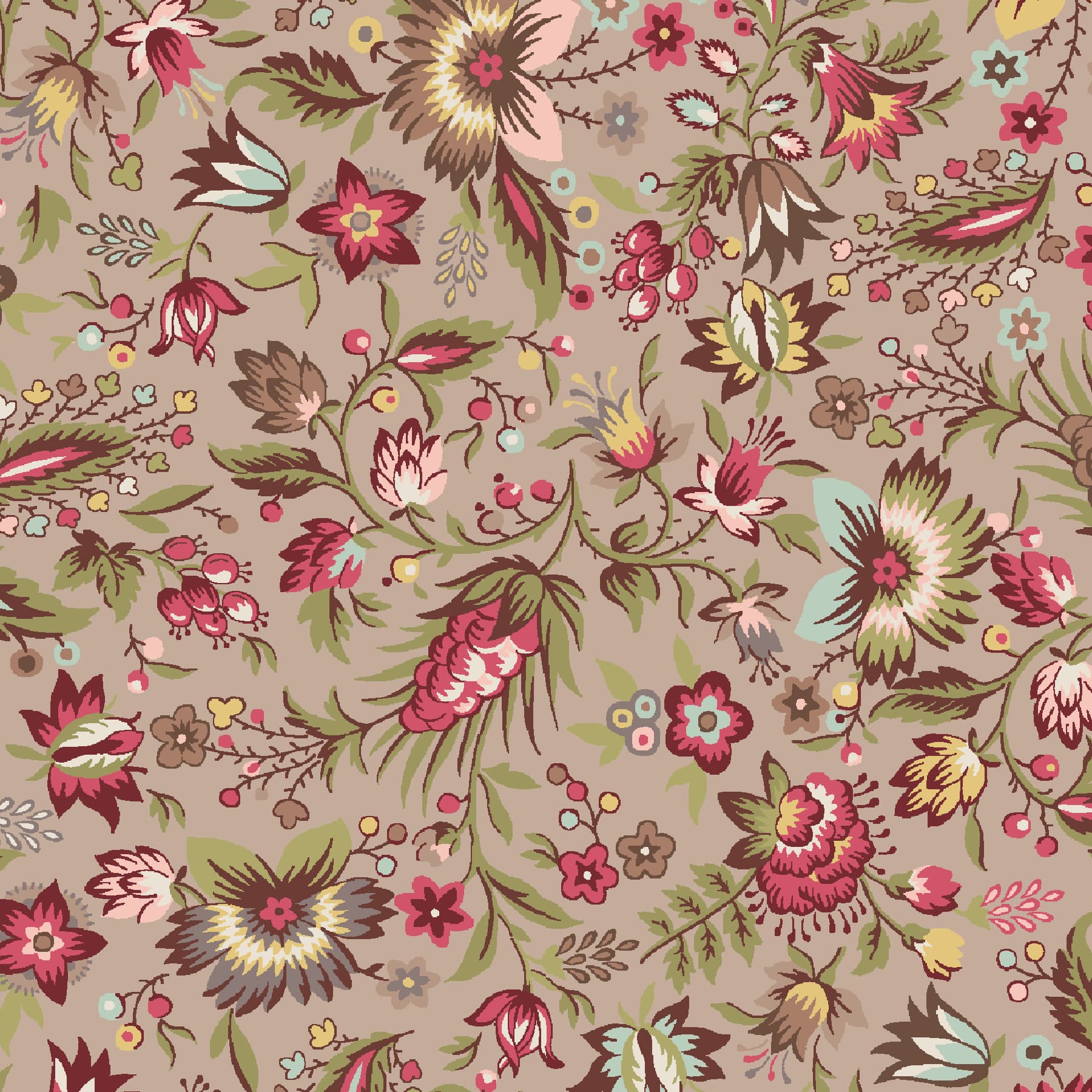 French Market Floral Charm Squares