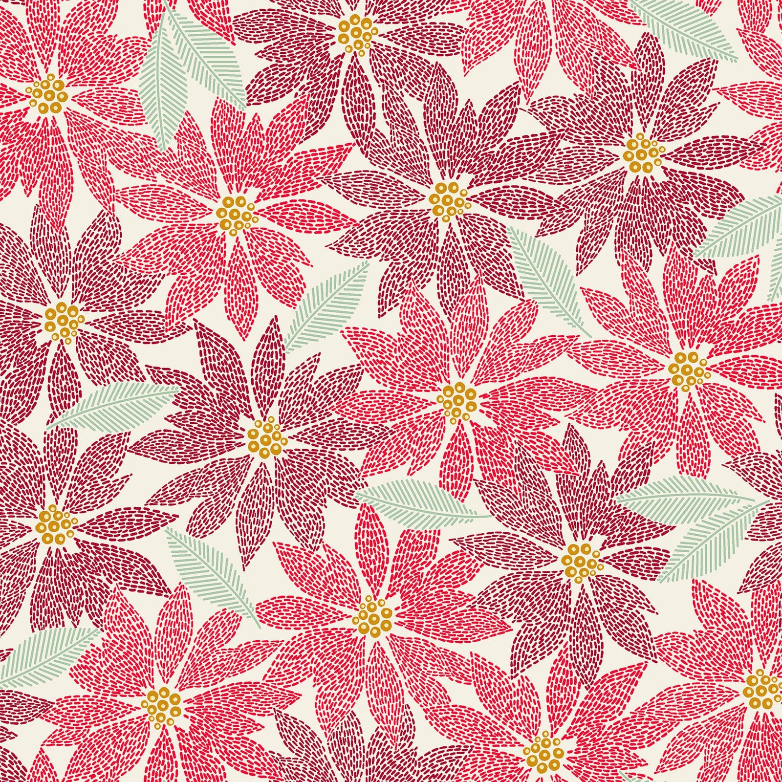 Holiday Stitches Poinsettia