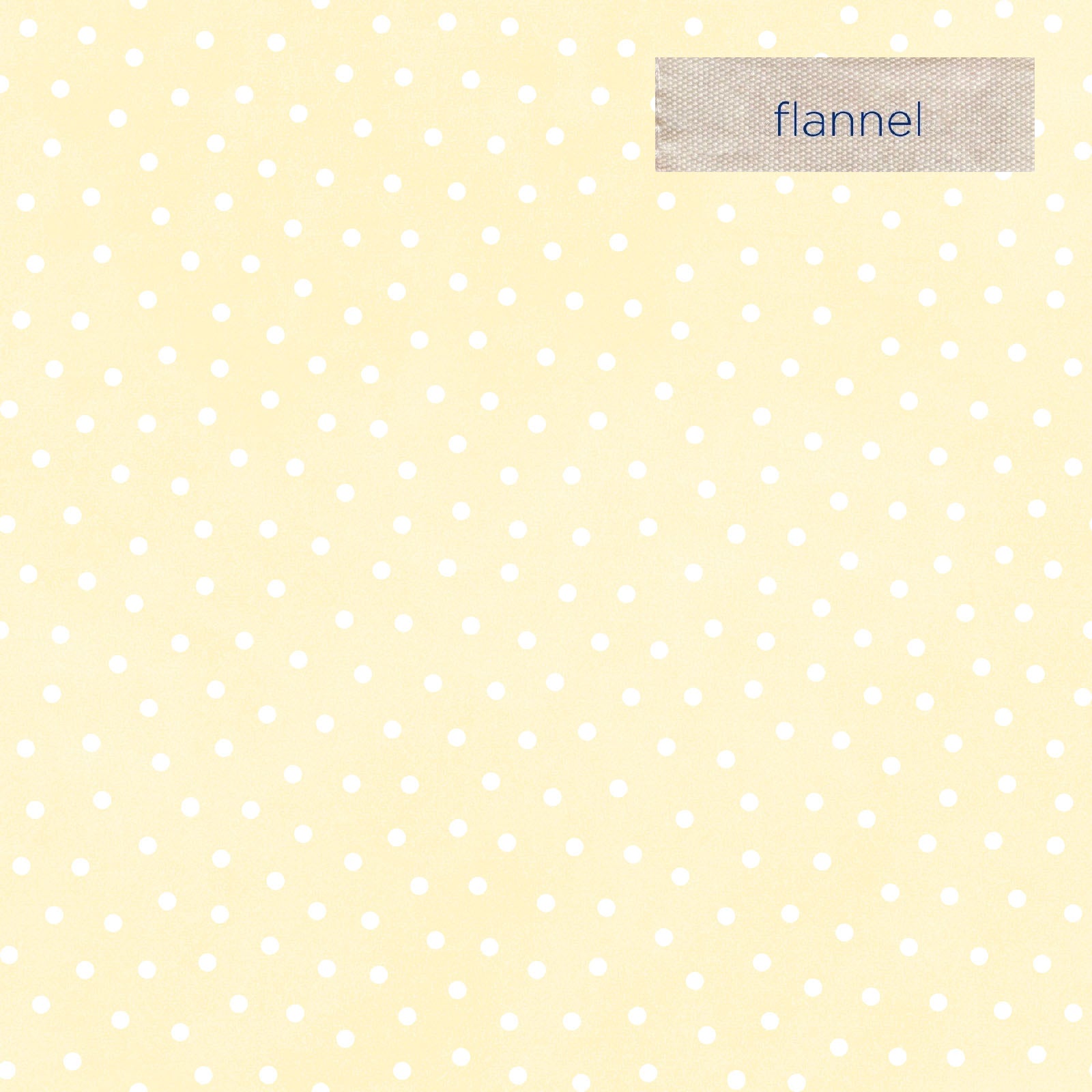 Little Lambies Flannel Polka Dots Butter Yellow