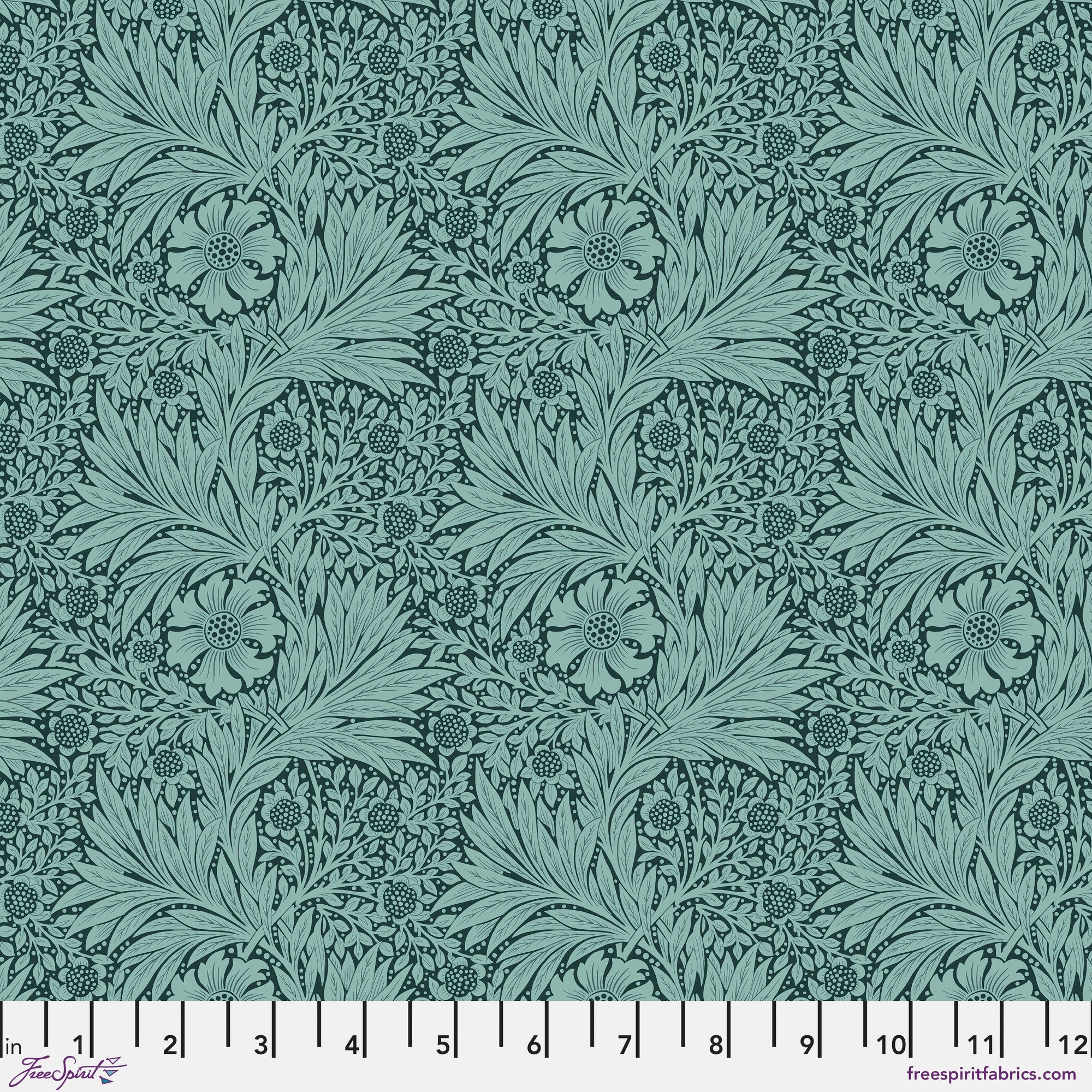 William Morris Marigold Teal