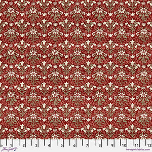 Morris & Co Holiday Bellflowers Red