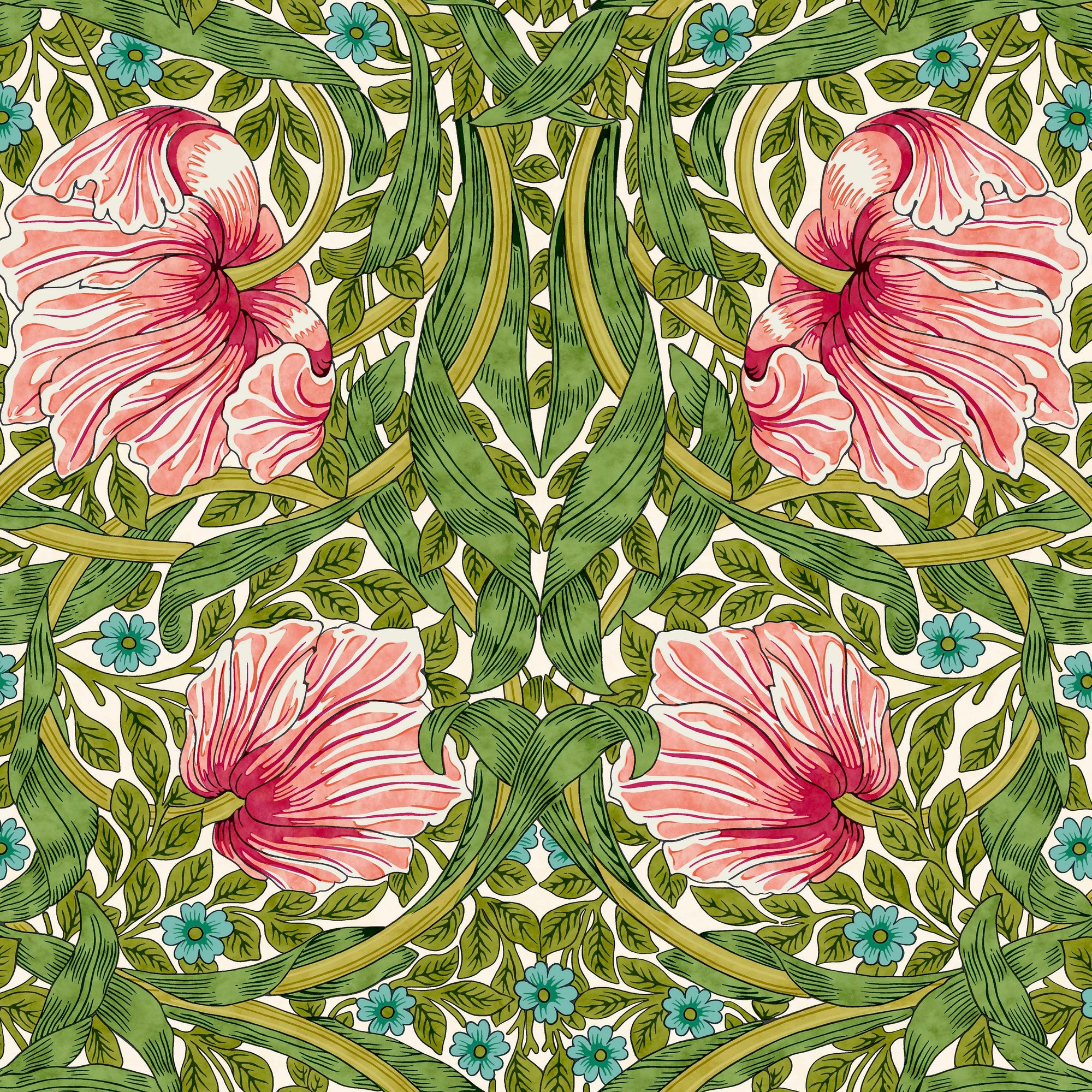 William Morris Pimpernel Green