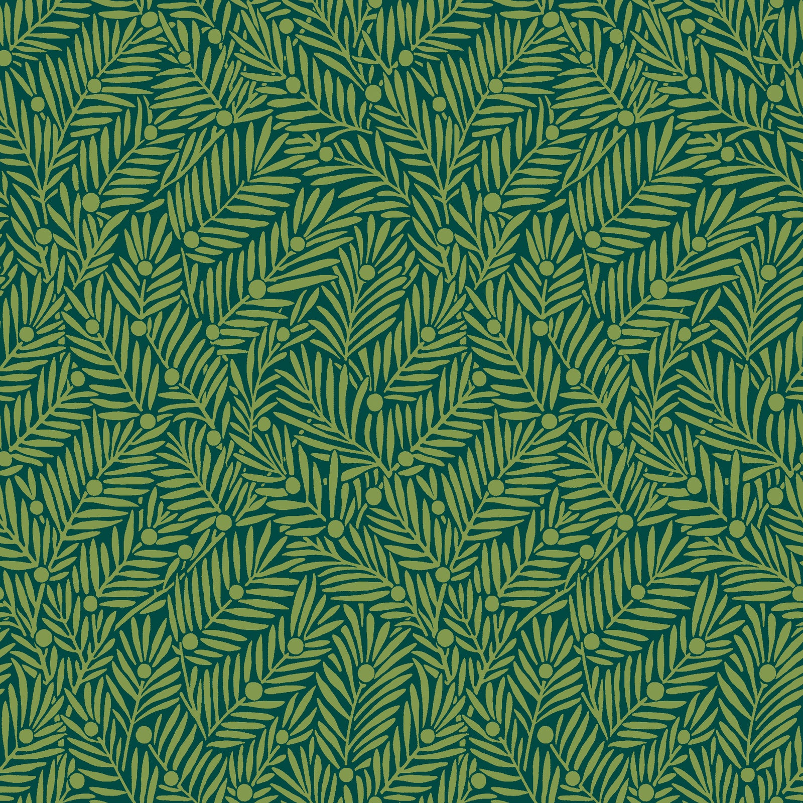 William Morris Yew & Aril Teal