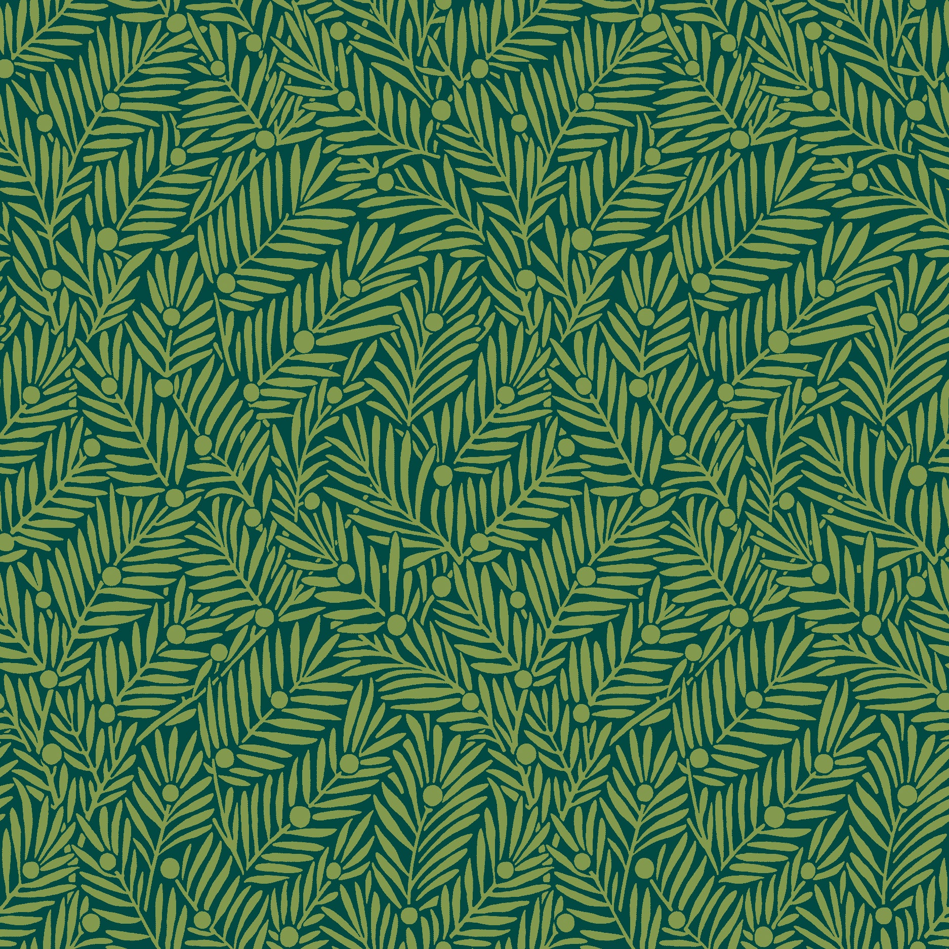 William Morris Yew & Aril Teal