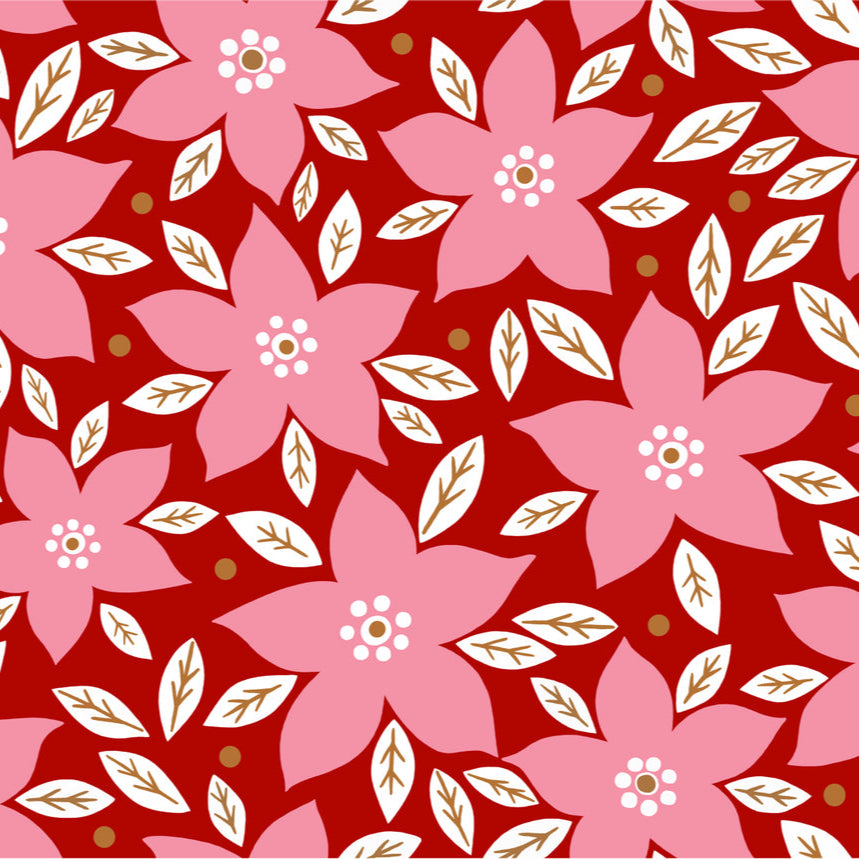 Sugar Plum Poinsettia Elegance