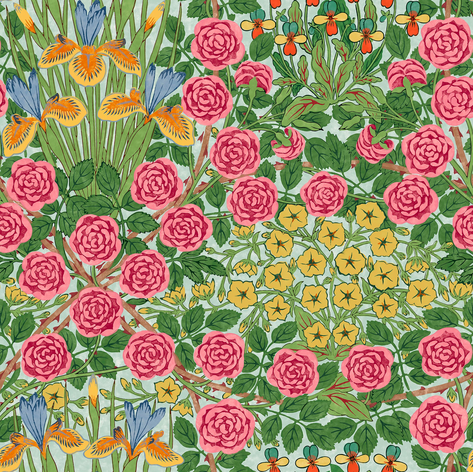 William Morris Campanula Seaglass