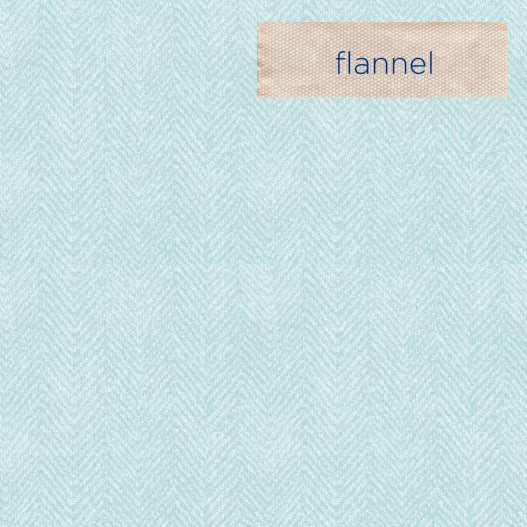 Little Lambies Flannel Herringbone Sky