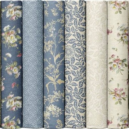 Wild Flowers Branches Blue