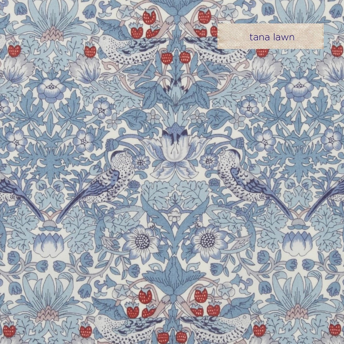 Liberty Tana Lawn Strawberry Thief Spring - country clothesline