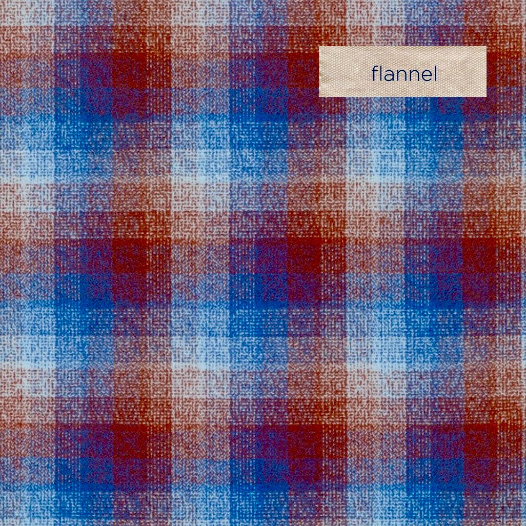 Flannel Plaid Red Navy Gray Durango Flannel Fabric Print by the